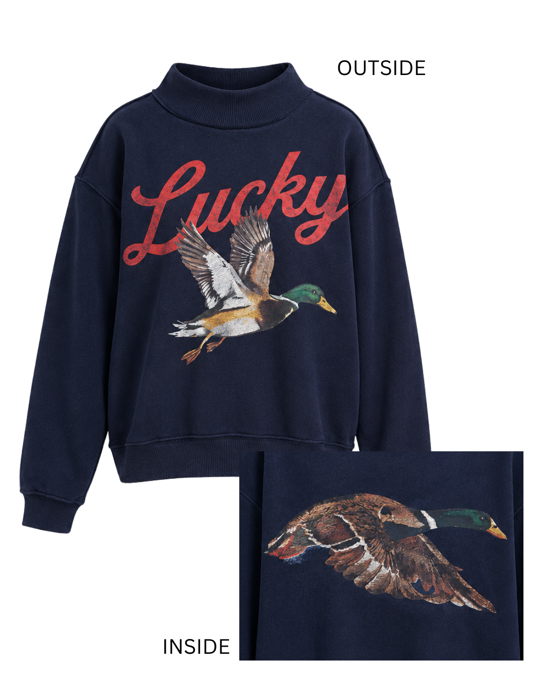 **PRE-ORDER** Lucky Mallard Mockneck