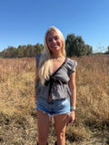 Pretty in Plaid Peplum Top